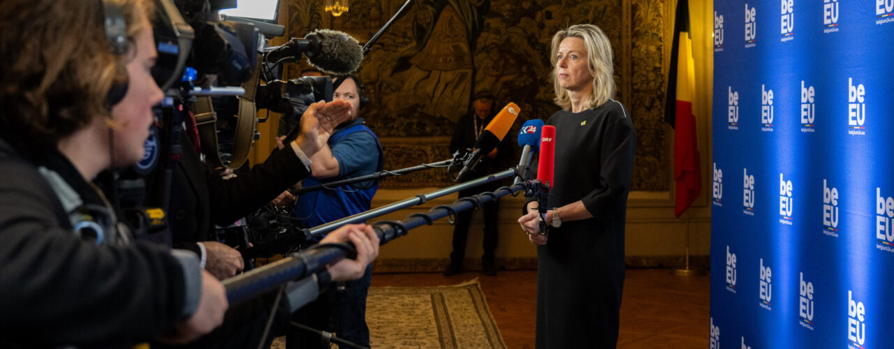 Kasja Ollongren in Brussel.