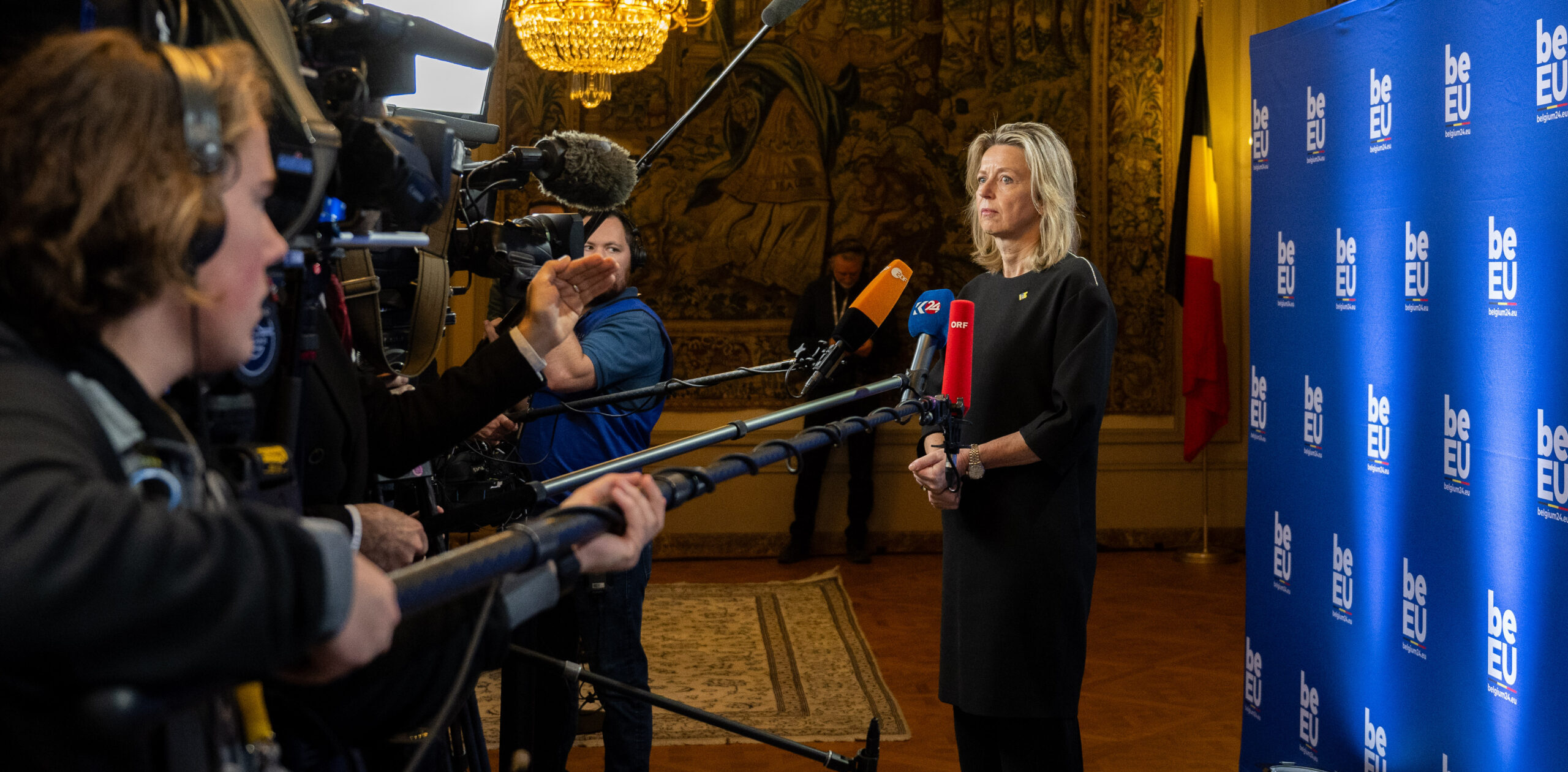 Kasja Ollongren in Brussel.