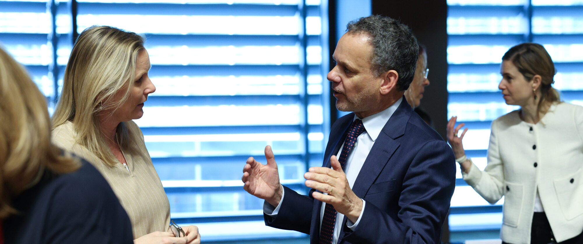 Demissionair minister Caspar Veldkamp tijdens de Europese Raad.