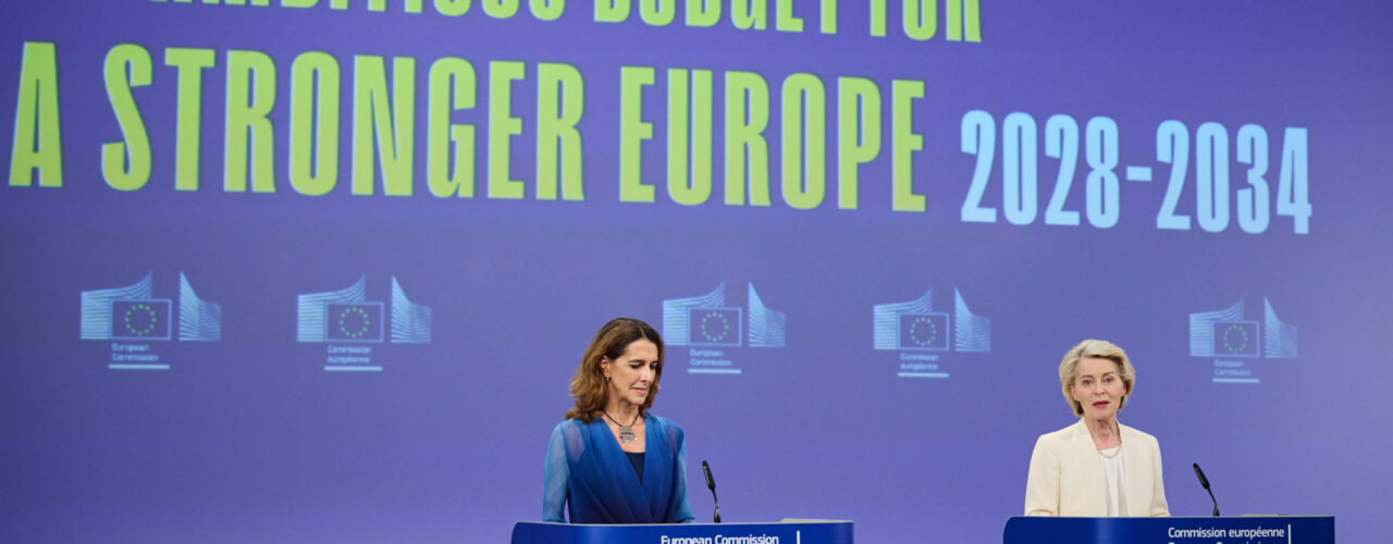Persconferentie EU-begroting. Von der Leyen.