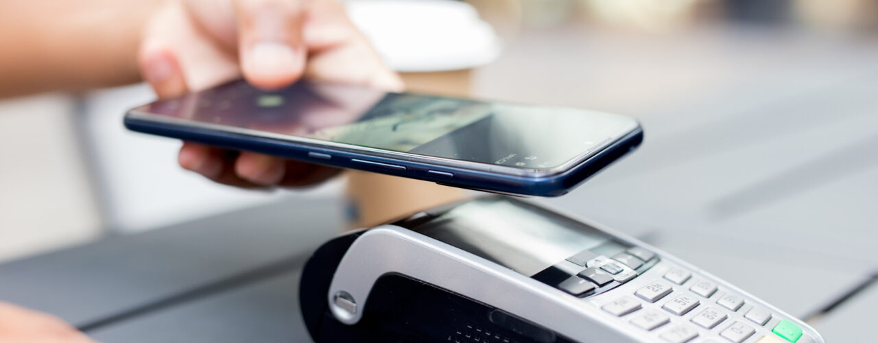 Contactless payment by credit card using Smart Phone.