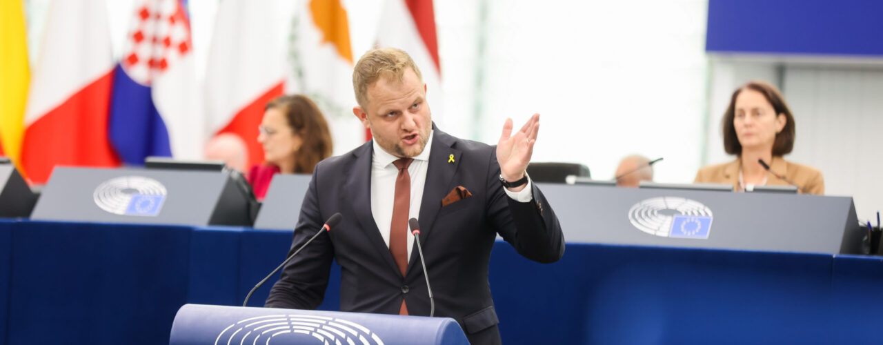 Sander Smit (BBB) in het Europees Parlement. (Foto: Europees Parlement).