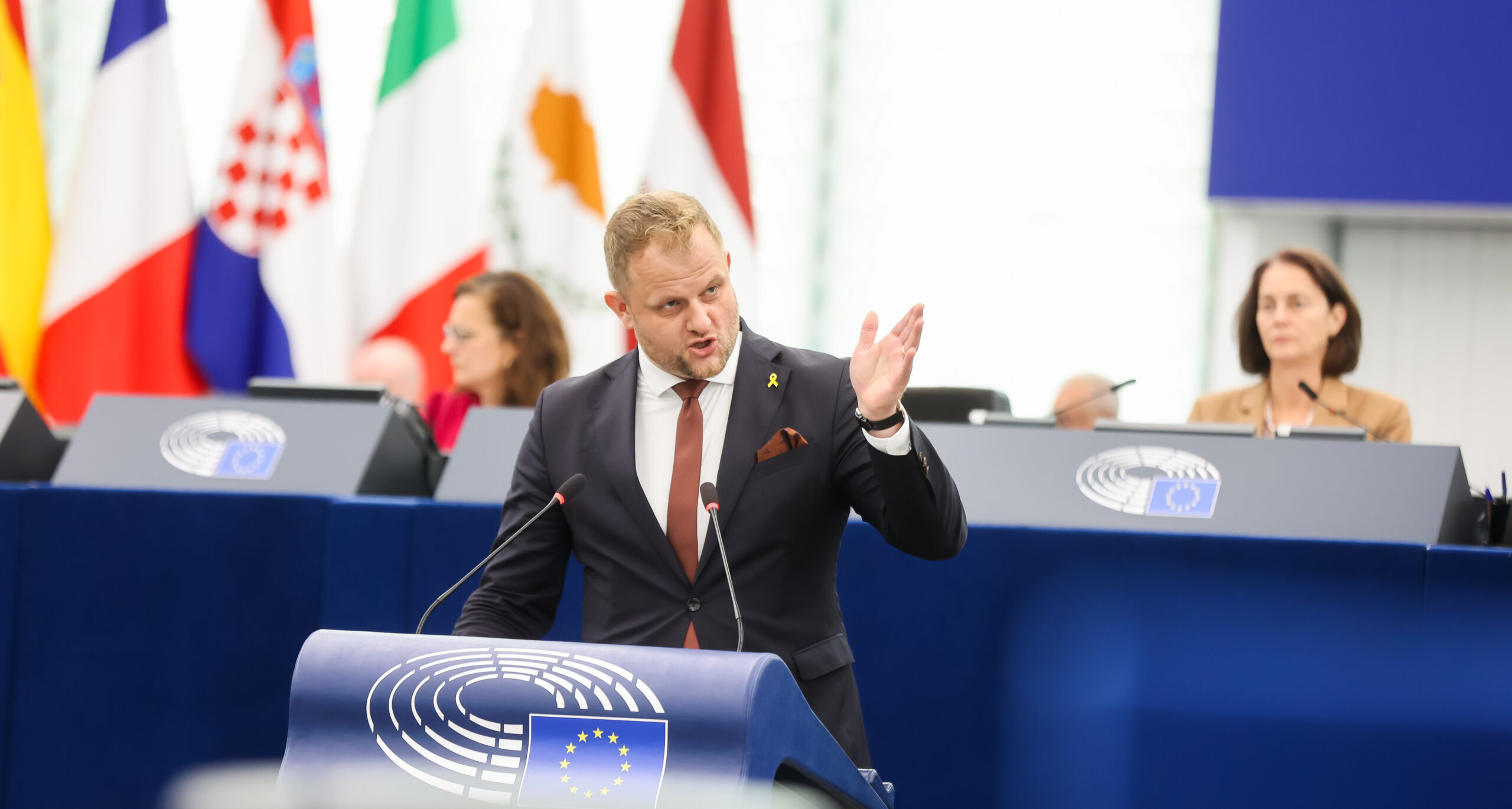 Sander Smit (BBB) in het Europees Parlement. (Foto: Europees Parlement).