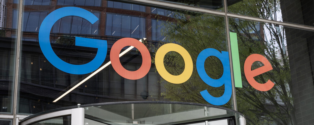 Chicago - April 23, 2025: Google Chicago Fulton Market building. Google is a technology company known for search engine, browser and online advertising.