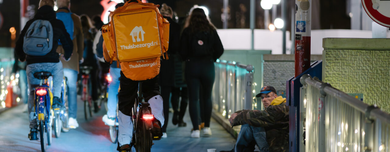 Armoede aanpakken in Europa op straat in Groningen.