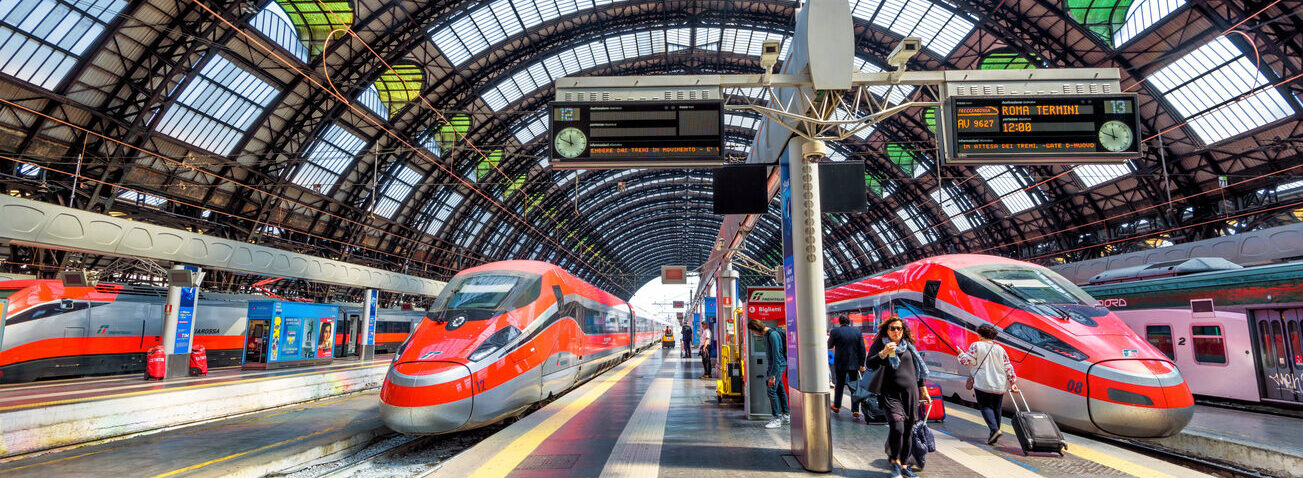 Met één klik een treinkaartje boeken naar bijvoorbeeld Milaan.