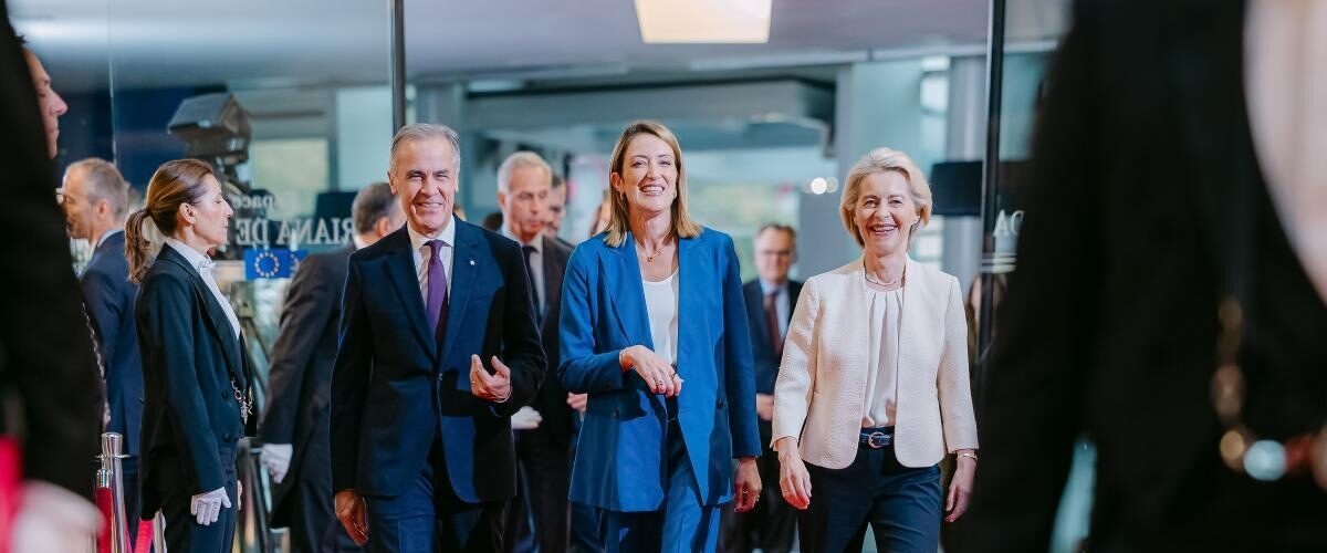 Von der Leyen zoekt toenadering Canada.