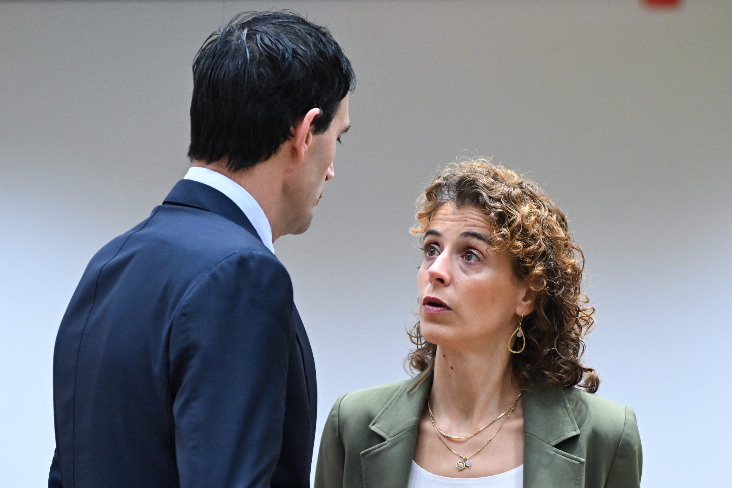 Minister van Volksgezondheid Sophie Hermans bij een Europees overleg.